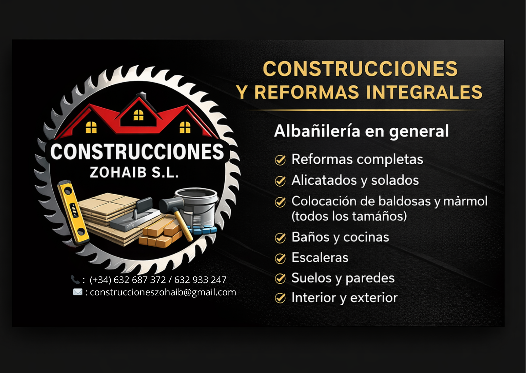 construcciones zohaib sl